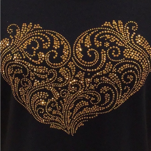 Pittsburgh‎ Steelers “A Heart for Black and Gold” Contemporary, Embellished, XL - Picture 7 of 9